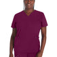 Women's 4-Pocket V-Neck Top - DK678 - Wine