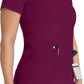 Women's 4-Pocket V-Neck Top - DK678 - Wine