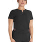 Women's 1-Pocket Henley Top - DK681 - Black