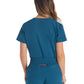 Women's 1-Pocket Henley Top - DK681 - Caribbean Blue