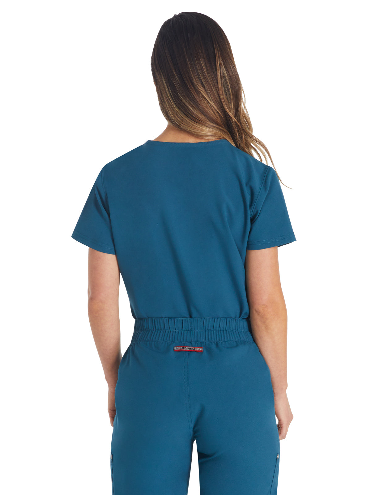Women's 1-Pocket Henley Top - DK681 - Caribbean Blue