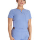 Women's 1-Pocket Henley Top - DK681 - Ciel