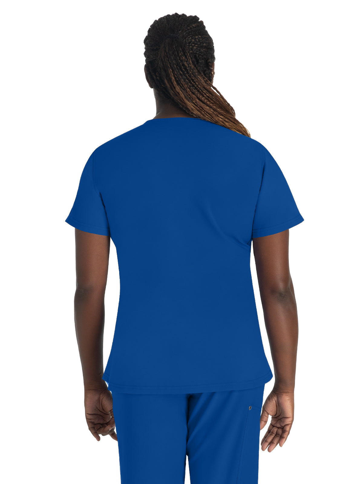Women's 1-Pocket Henley Top - DK681 - Galaxy Blue