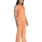 Women's 1-Pocket Henley Top - DK681 - Ginger Glow