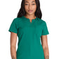 Women's 1-Pocket Henley Top - DK681 - Hunter Green