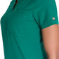 Women's 1-Pocket Henley Top - DK681 - Hunter Green