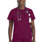 Women's 1-Pocket Henley Top - DK681 - Wine