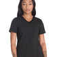 Women's 4-Pocket V-Neck Top - DK834 - Black