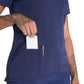 Women's 4-Pocket V-Neck Top - DK834 - Navy