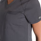 Women's 4-Pocket V-Neck Top - DK834 - Pewter