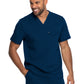 Men's 2-Pocket Tuckable V-Neck Top - DK865 - Navy