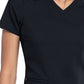 Women's 5-Pocket Rib Knit V-Neck Top - DK875 - Black