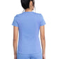 Women's 5-Pocket Rib Knit V-Neck Top - DK875 - Ciel Blue