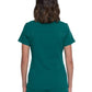 Women's 5-Pocket Rib Knit V-Neck Top - DK875 - Hunter Green