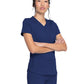 Women's 5-Pocket Rib Knit V-Neck Top - DK875 - Navy