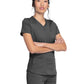 Women's 5-Pocket Rib Knit V-Neck Top - DK875 - Pewter