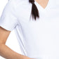Women's 5-Pocket Rib Knit V-Neck Top - DK875 - White