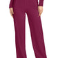 Women's 6-Pocket Wide Leg Pant - IN028A - Wine