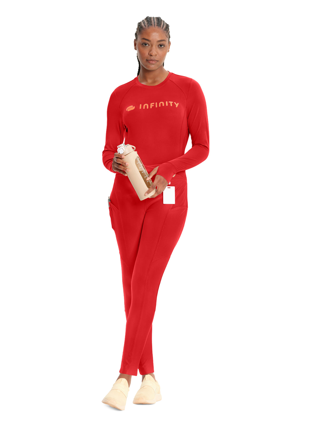 Women's 3-Pocket Natural Rise Legging - IN106A - Fire Bird