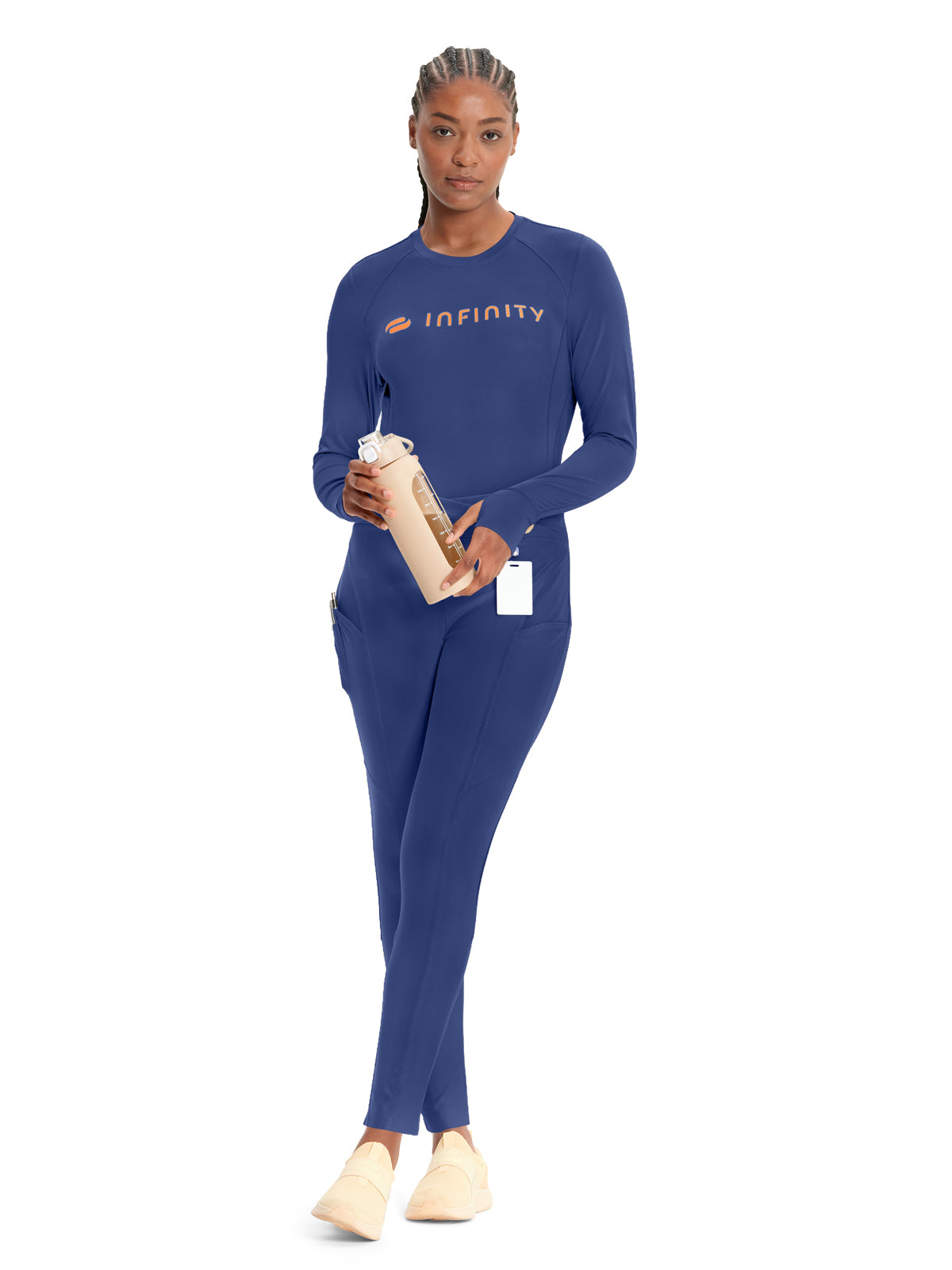 Women's 3-Pocket Natural Rise Legging - IN106A - Navy