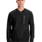 Men's 6-Pocket Zip Front Jacket - IN322A - Black