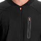 Men's 6-Pocket Zip Front Jacket - IN322A - Black