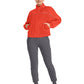 Women's 2-Pocket Mock Neck Windbreaker Jacket - IN506 - Fire Bird