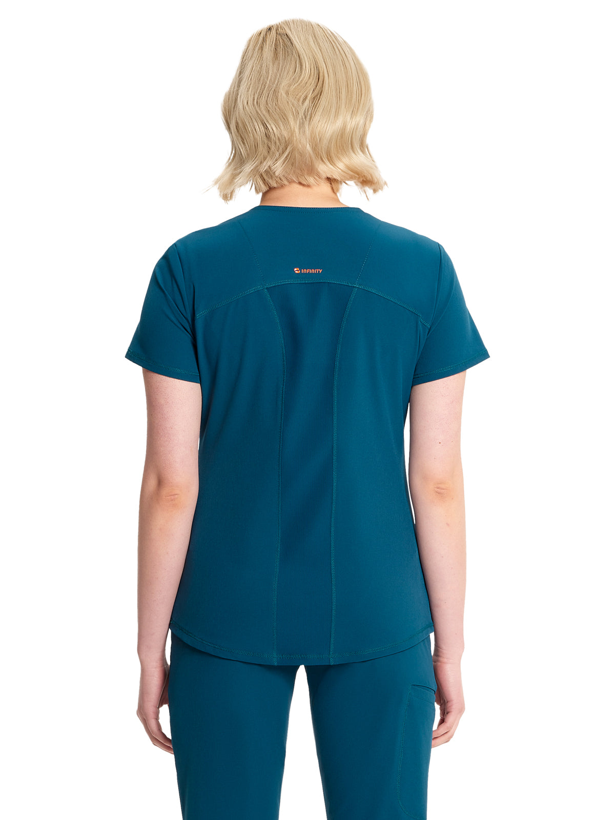 Women's V-Neck Top - IN620A - Caribbean Blue