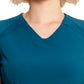 Women's V-Neck Top - IN620A - Caribbean Blue