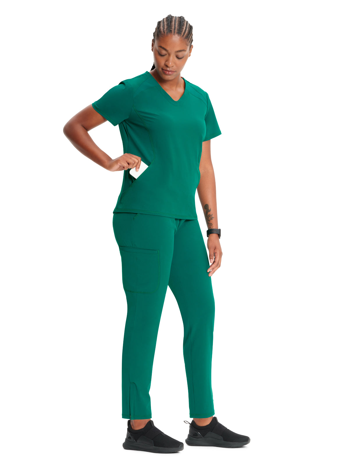 Women's V-Neck Top - IN620A - Hunter