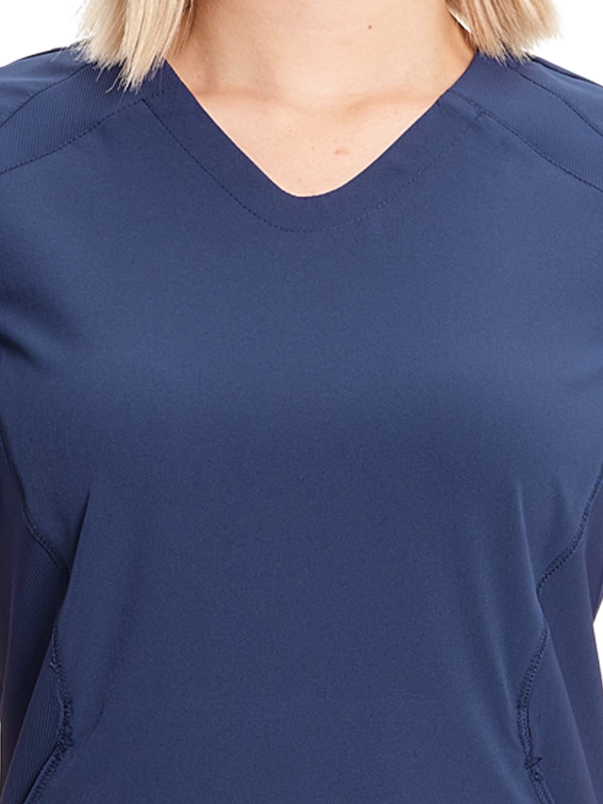 Women's V-Neck Top - IN620A - Navy