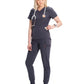 Women's V-Neck Top - IN620A - Pewter