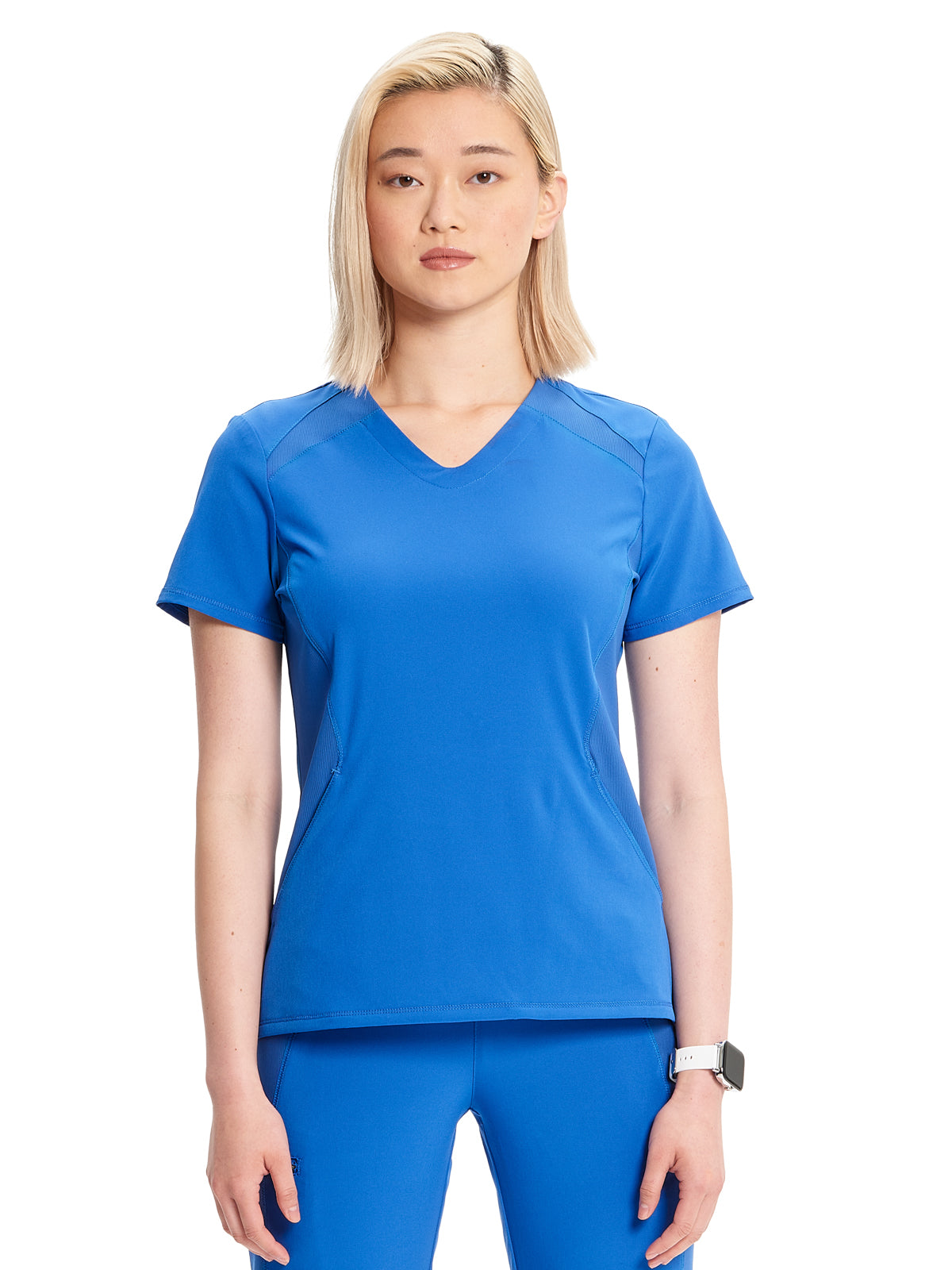 Women's V-Neck Top - IN620A - Royal