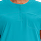 Women's Henley Top - IN622A - Aquaturque