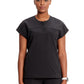 Women's Henley Top - IN622A - Black