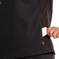 Women's Henley Top - IN622A - Black