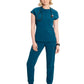 Women's Henley Top - IN622A - Caribbean Blue