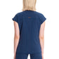 Women's Henley Top - IN622A - Navy