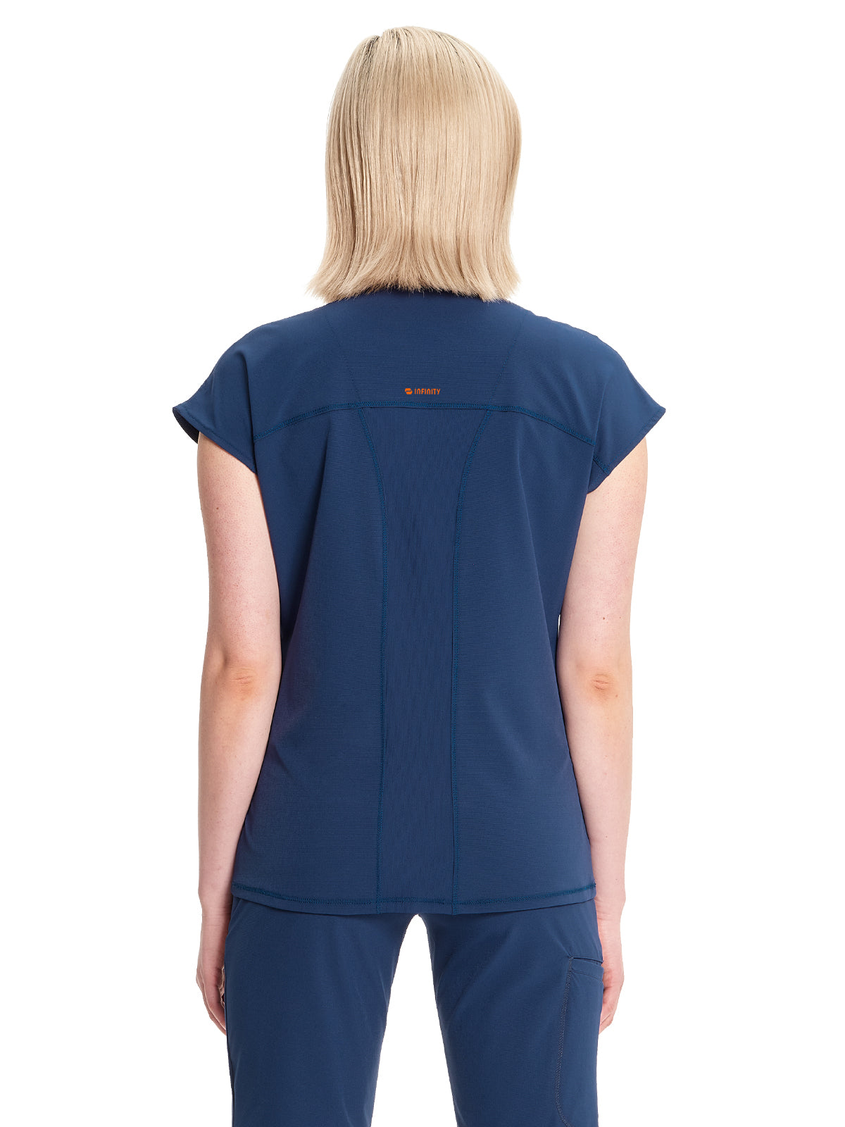Women's Henley Top - IN622A - Navy