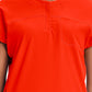 Women's Henley Top - IN622A - Vivid Orange