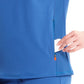 Women's Henley Top - IN622A - Royal