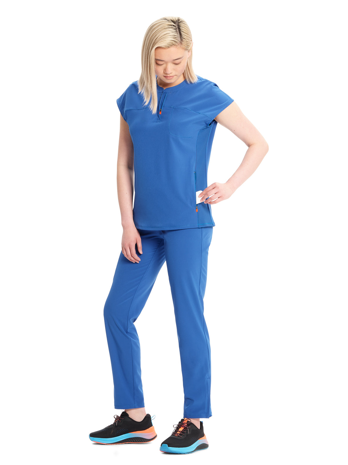 Women's Henley Top - IN622A - Royal