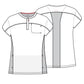 Women's Henley Top - IN622A - Black