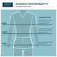 Women's Long Sleeve Underscrub Tee - IN640 - Navy