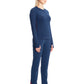Women's Long Sleeve Underscrub Tee - IN640 - Navy