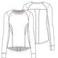 Women's Long Sleeve Underscrub Tee - IN640 - Black