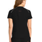 Women's 1-Pocket Henley Top - IN644A - Black