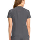 Women's 1-Pocket Henley Top - IN644A - Pewter