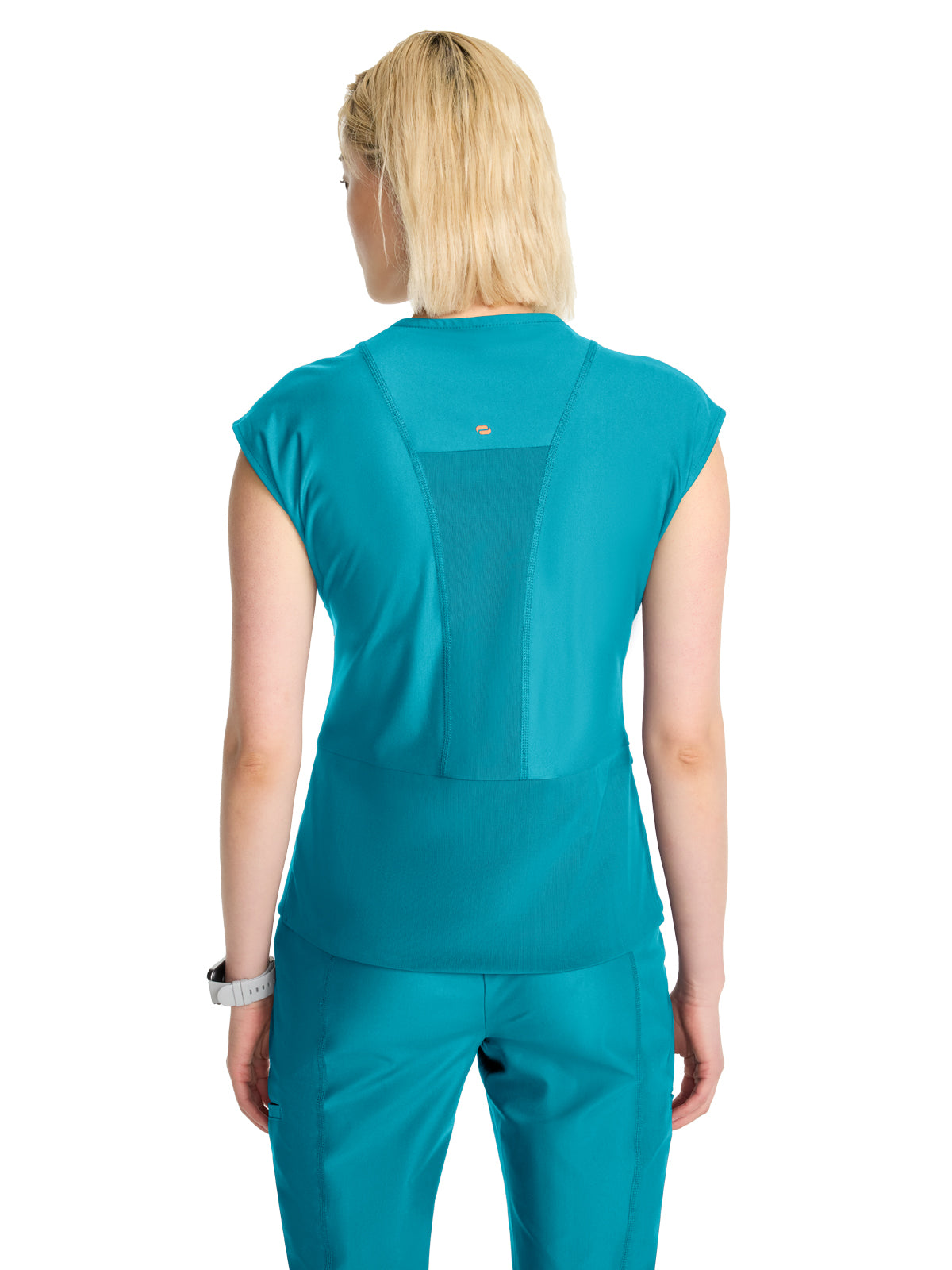 Women's 2-Pocket V-Neck Top - IN645A - Aquaturque