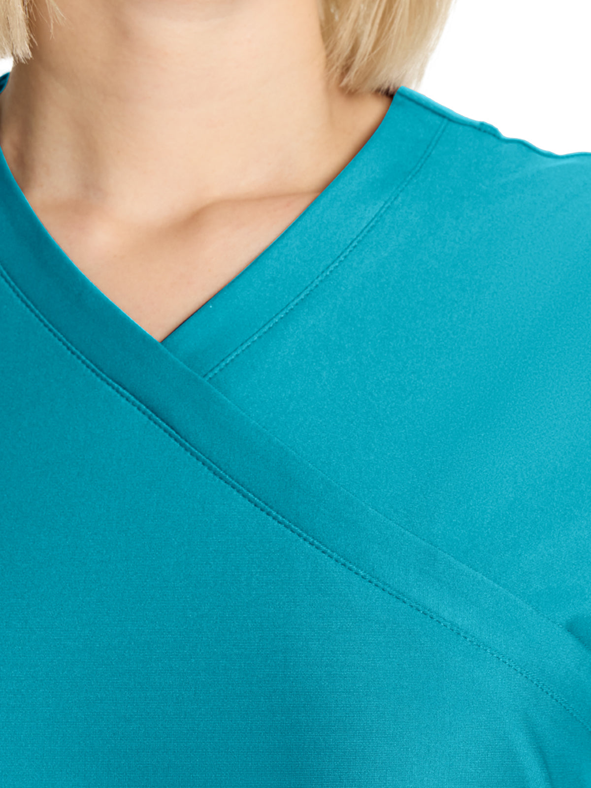 Women's 2-Pocket V-Neck Top - IN645A - Aquaturque